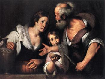 Bernardo Strozzi : Prophet Elijah and the Widow of Sarepta